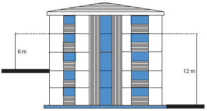 Five story apartment