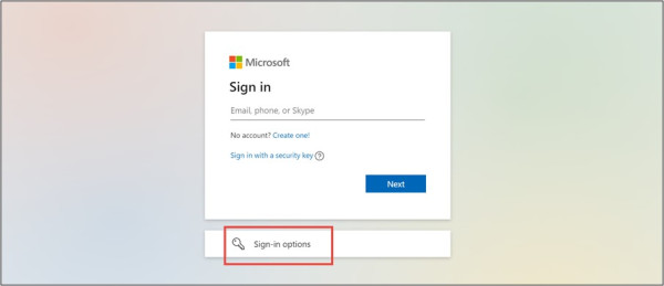 Recovering your settings for your Microsoft account screen shot