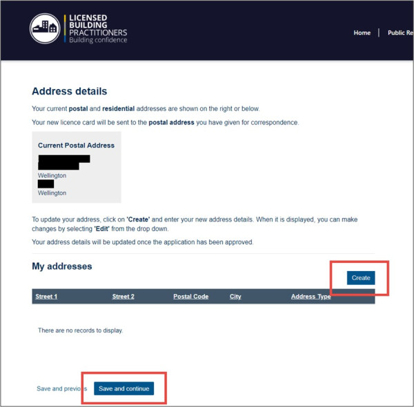 Renewing an existing licence screen shot